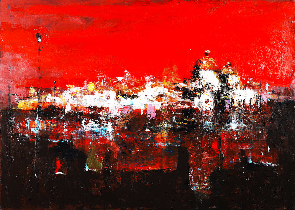 Red Velveit City/#587/30x42 inch